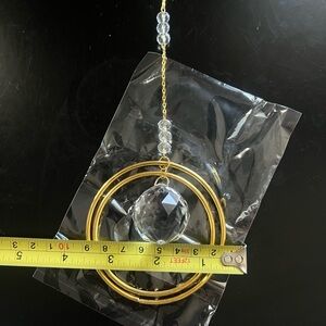 Elegant Gold and Crystal Light Catcher 🌈